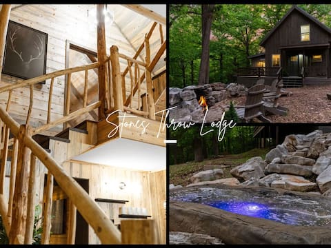 Modern Lodge Boulder Hot Tub | Buffalo River Stay