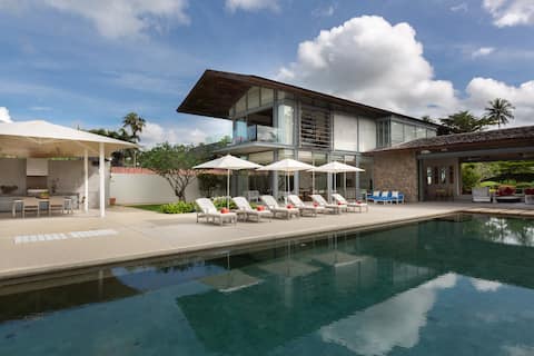6BR Luxurious Villa w/ Pétanque Lawn | Natai Beach