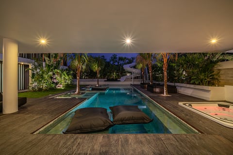 Impressive 6-Bedroom Villa w/ Jacuzzi and Slide!