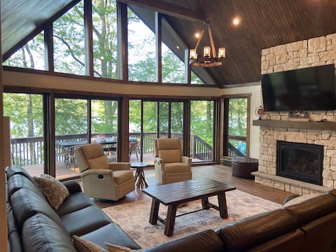 Lakefront Retreat with Hot Tub and Kids Loft