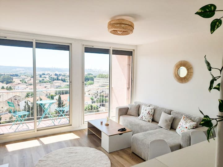 Logement T3 Rénové - Clim - 5 Mins De La Mer - Martigues