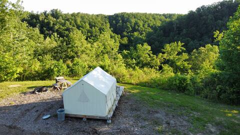 Canvas Tent With Vast Ravine Views- Site I