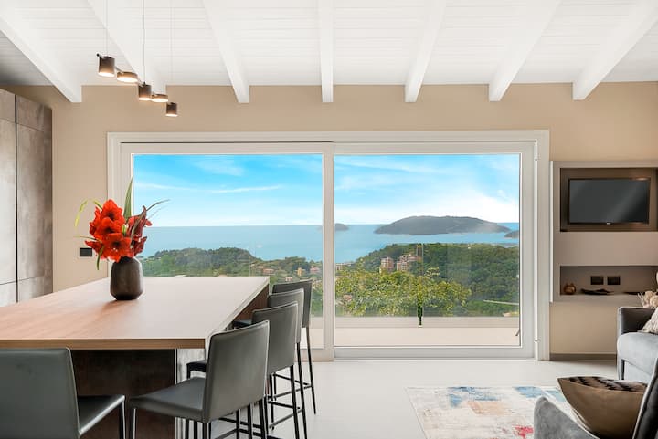 Villa Con Piscina Vista Mare - Liguria