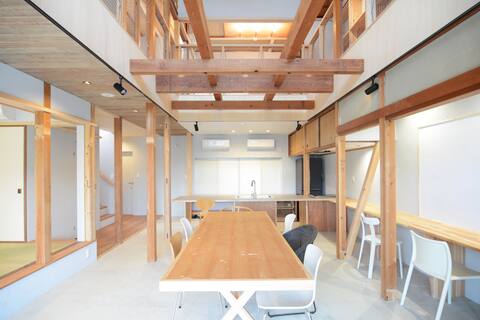 Relax on the island of Setouchi.Iajima's ocean is in front of you. It is a facility for those who ar