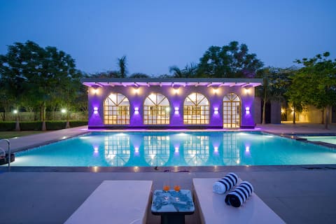 Elivaas | 5BHK | Pvt Pool | Party Hall | Garden |