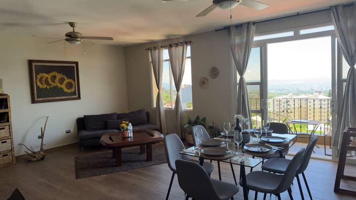 Charming Penthouse With Panoramic View/pool/ac - San Salvador