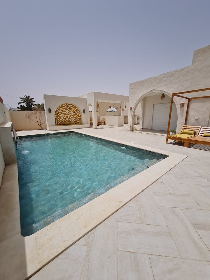 Dar Ines Haut Standing Piscine Et Proche Plage - Djerba