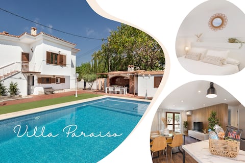 Villa Paraíso (Pool - Beach - Barbecue - Wifi)