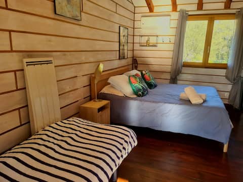 River access room, mountain view