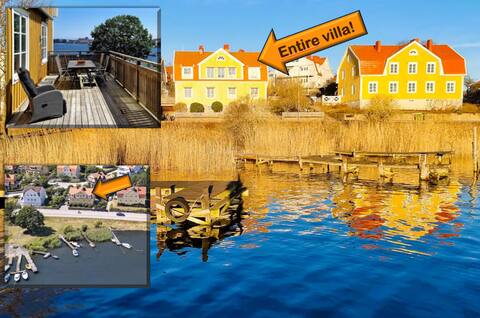 Seaview villa with free parking - city & nature