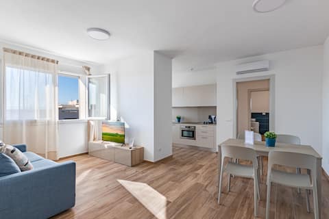 Top Airbnb: Bright – 985 yards from the Tower – New – Private parking a Pisa