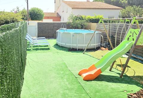 Garden house - pool - jacuzzi - 8min BEACH
