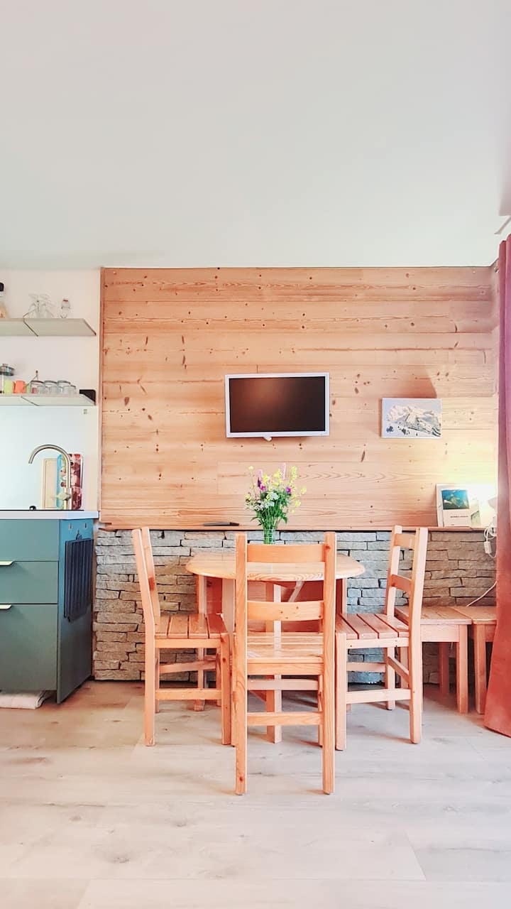 Rez De Jardin, Terrasse Avec Vue, 1 Chambre - Manigod