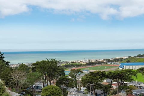 Great Ocean Mountain View SFO Pacifica Beach Villa