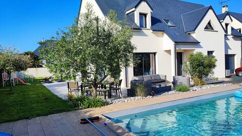 House 8 pers - 5 min from the beach