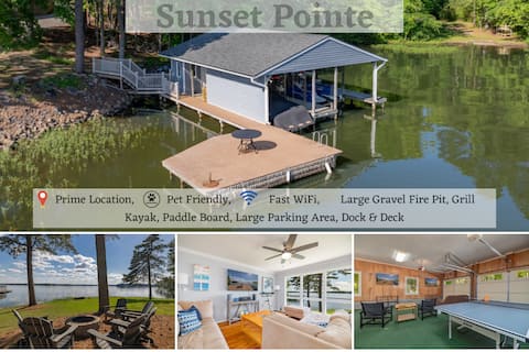 Great Views! Games, Large Deck, Fire Pit, Kayak