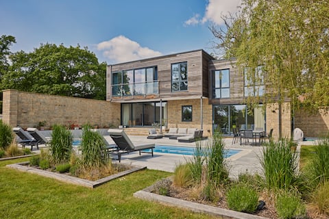 Modern House with Heated Pool