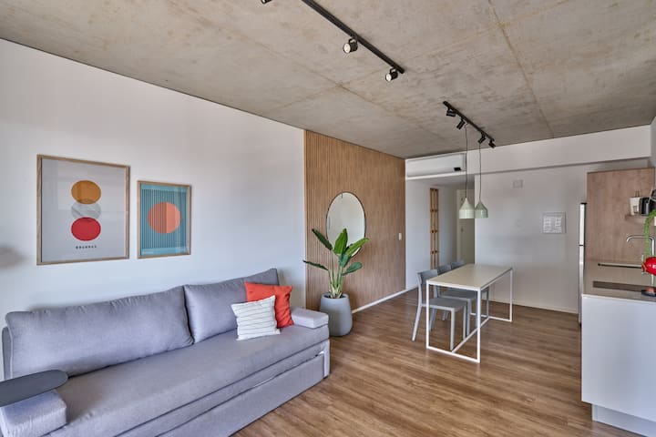 Квартира с 1 спальней и видом на реку в Puerto Madero