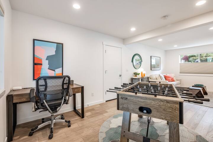 Spacious Designer Home | Garage + EV, Foosball gallery image 5