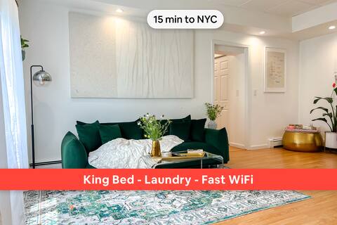 Clean Apt. Free Parking Near NYC, American Dream