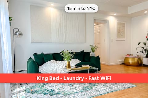 Clean Apt. Free Parking Near NYC, American Dream