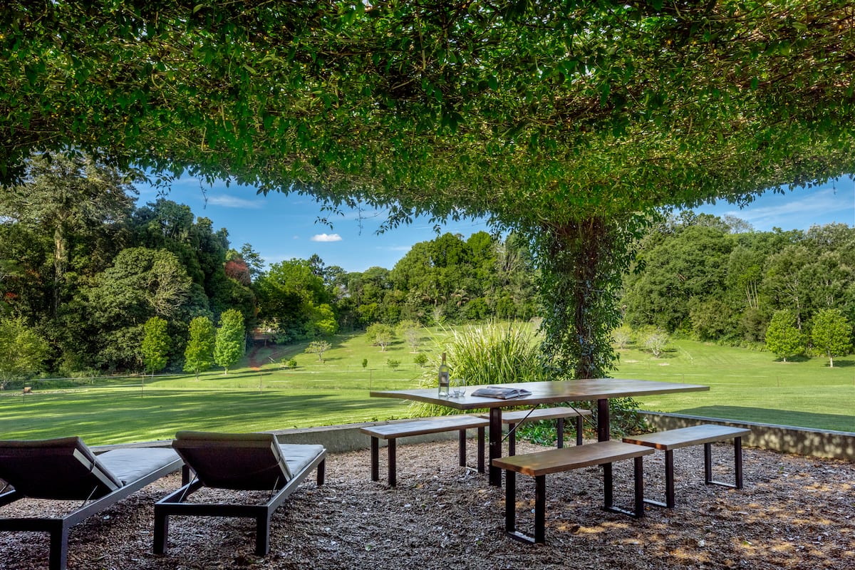 Grand Designs Home Tamborine Mt — photo via the host's Airbnb listing