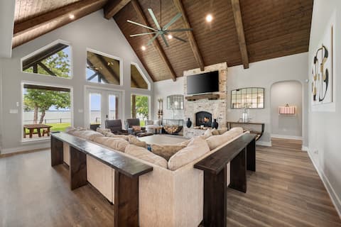 Stunning, New Lakefront Home | Private Boat Ramp