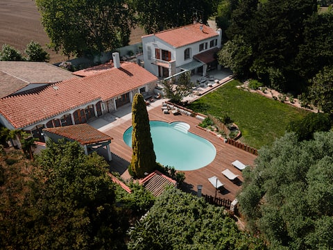 Mas du Chemin de la Mer, Garden Pool 14 pers.