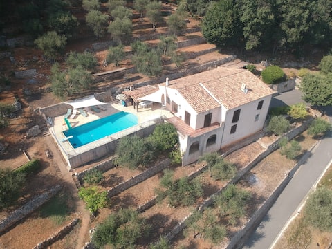 House with pool for 12 people