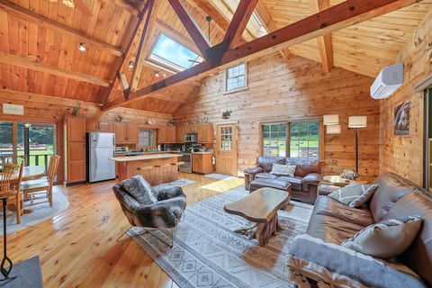 Popular Airbnb listing: Serenity Pond- private mini lake. Swim, fish & ski in Narrowsburg