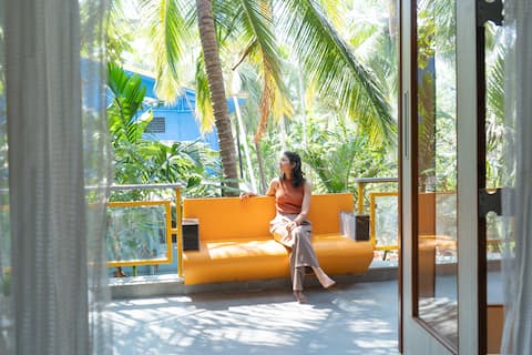 2BHK Fully Equipped Duplex @Talpona - 100m beach