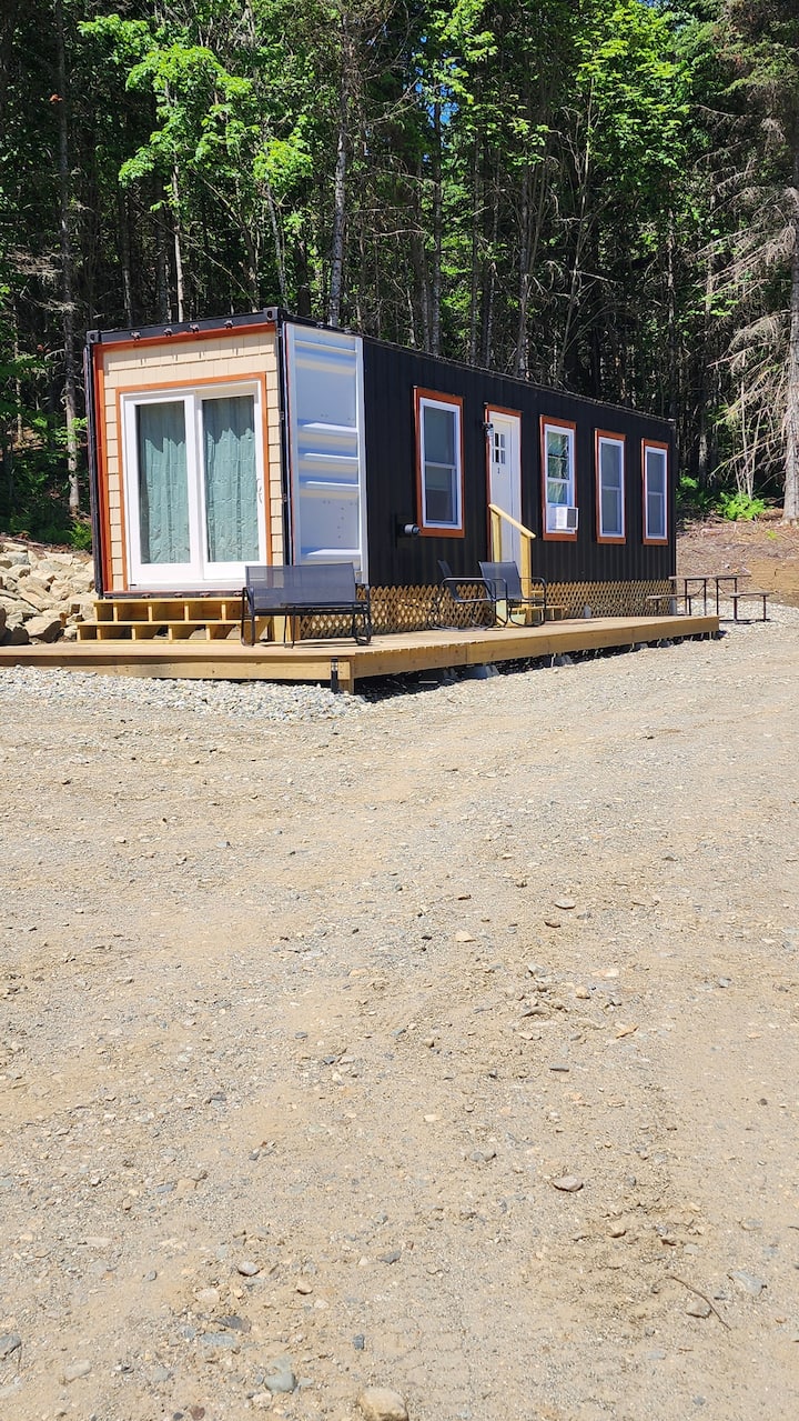 Shipping Container Cabin, direct trail access - Cabins for Rent in ...