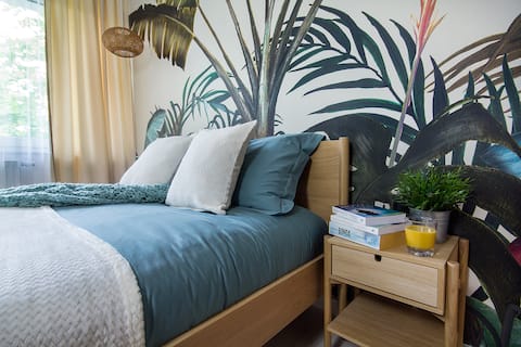 Apartment with balcony and garage – close to the city center