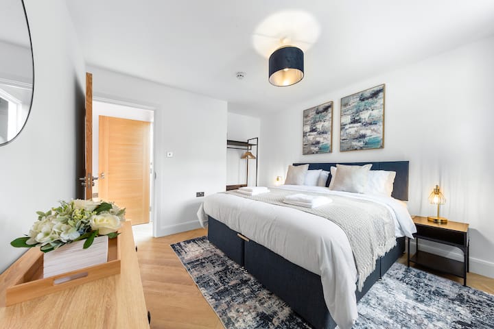 Indulge in ultimate comfort with a king-size bed, plush pillows, and soft bed linens for the perfect night's sleep.