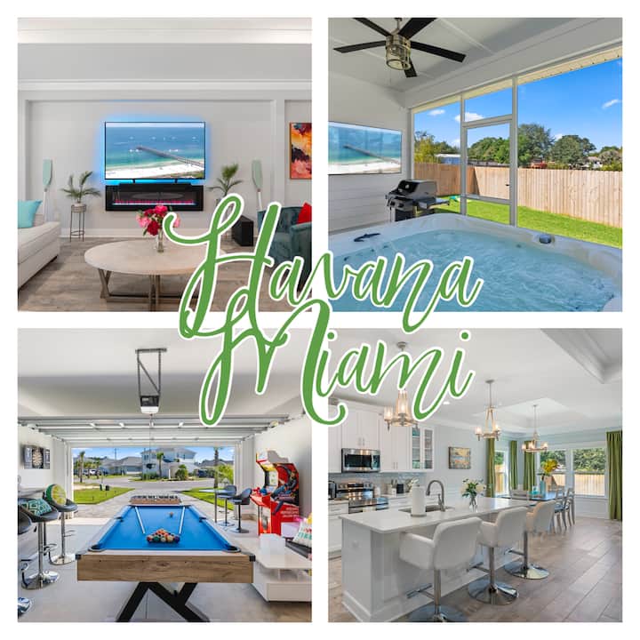 PCB~Havana Miami~Beach 2 min.~HotTub~Gameroom! - Houses for Rent
