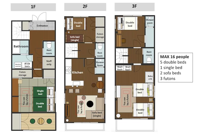 150㎡ House／Family・max16／Ginza・Disney／3Bath・3W.C. gallery image 3