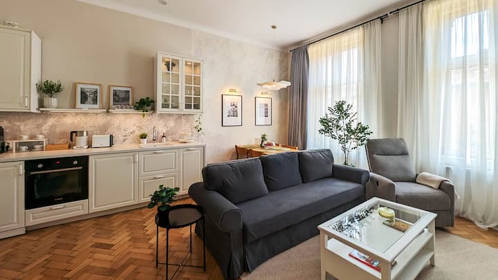 Stylish Old Town Flat With Calm Vibe • Netflix - Sibiu, Rumanía