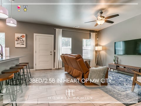 3Bed/2.5B in Heart of Midwest City