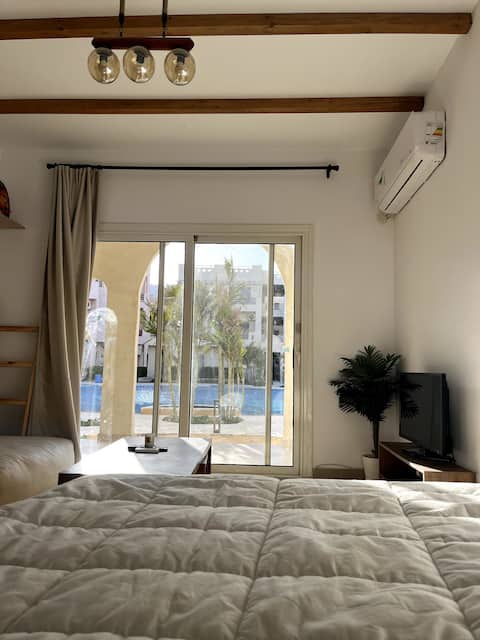 Cozy studio Lahacienda ras sedr