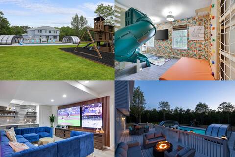 New Build 6Bd/7Ba Out/Indoor PoolSpaSaunaGameFloor