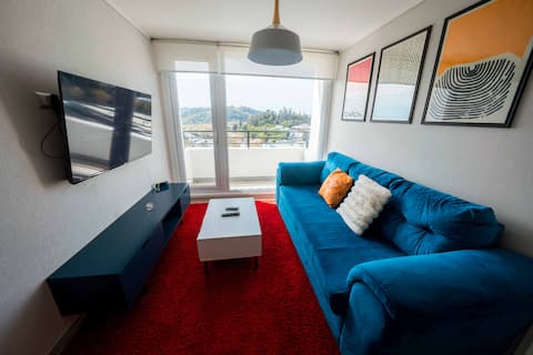 Top performing Airbnb: Parking and Wi-Fi - downtown Concepción! in Concepción