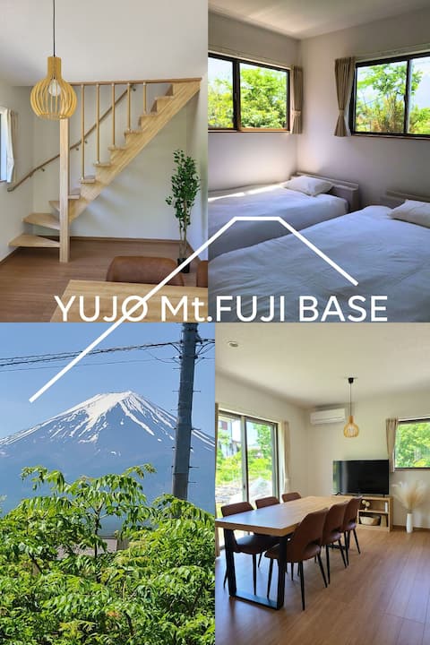 3 mins walk from Kawaguchiko station, clean, Mt.Fuji view, newly built