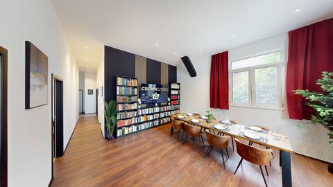 CROWN : Design Loft - Library, Kitchen, Bathroom