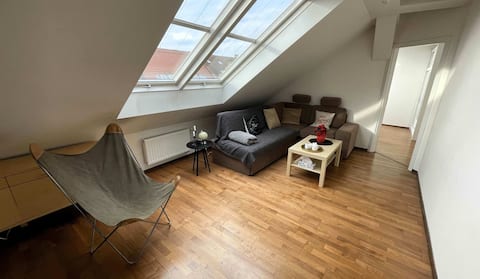 Top performing Airbnb: Prague Castle & City Views Attic Apartment in Holešovice