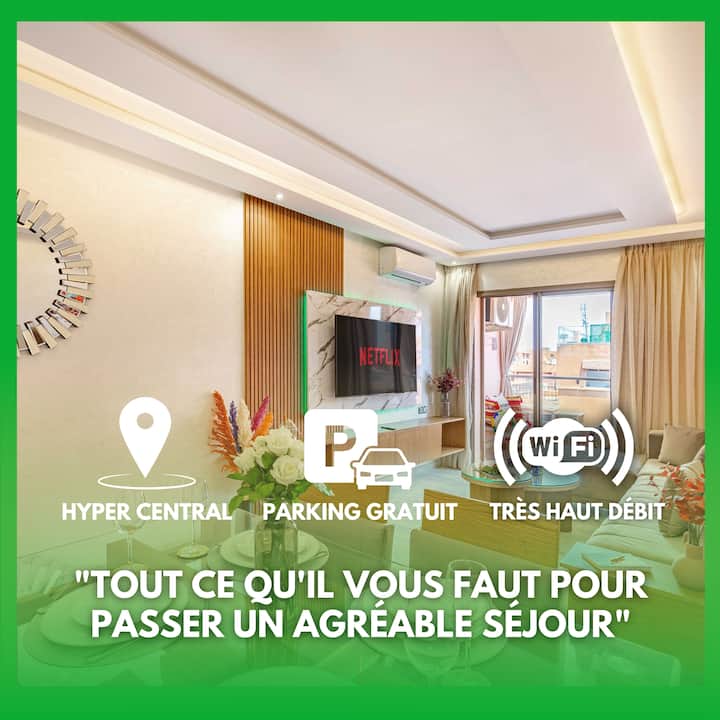 Appart De Luxe à Guéliz Balcon & Parking Gratuit - Marrakech