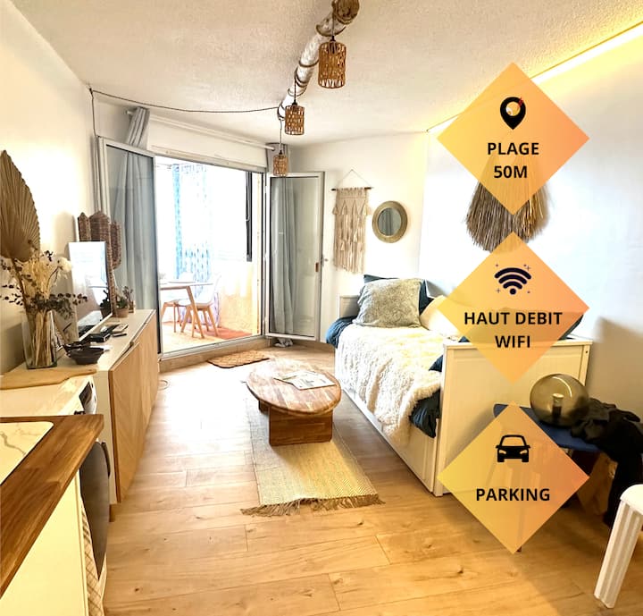 Grand T2 • Vue Océan • Wifi • Draps • Parking - Lacanau