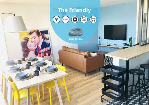 "Le Friendly", spacious & close to PARIS