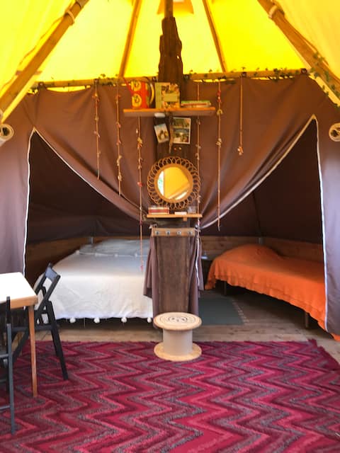 Propriété Airbnb réussie: Nature lodge tent in Breton marsh à Loire Atlantique