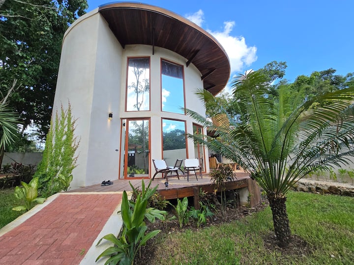 Villa with a hot tub in Bacalar