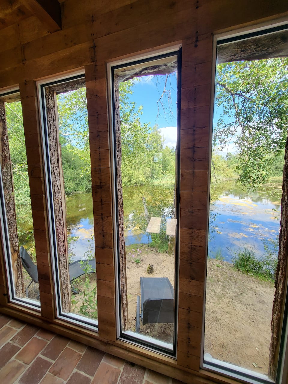 A cabin on its own island in a pond, Sury-aux-Bois, Loiret, France, photo 10 of 10